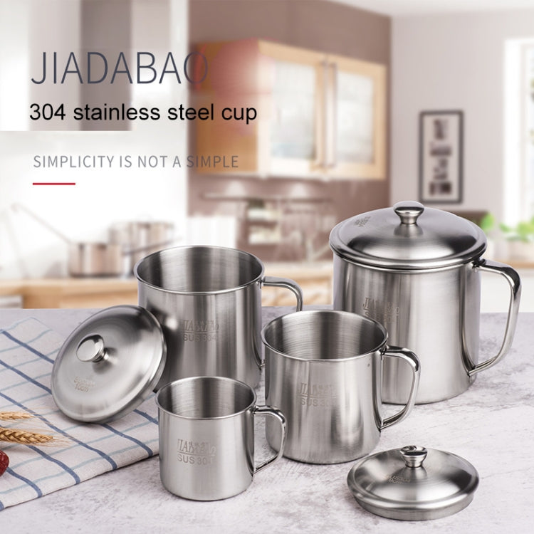 Bộ 5 cốc thép không gỉ 304 dày extra, cốc miệng trẻ em có tay cầm và nắp, cốc uống nước gia đình người lớn, kích thước 7cm không nắp, 8cm có nắp, 9cm có nắp, 10cm có nắp, 11cm có nắp, 12cm có nắp