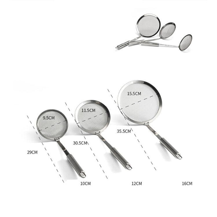 Lọc dầu, bã bột, nồi nóng, nước ép trái cây, sữa đậu nành bằng thép không gỉ, 10cm, 12cm, 16cm