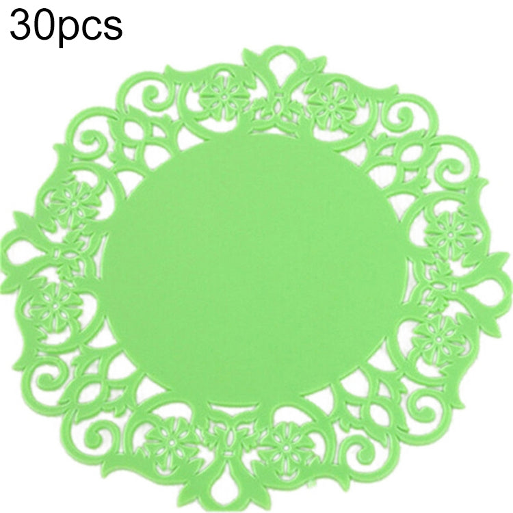 10 miếng đế lót cốc silicone hoa ren giữ nhiệt, chống trượt, đế lót cốc, giá đỡ đồ uống nóng