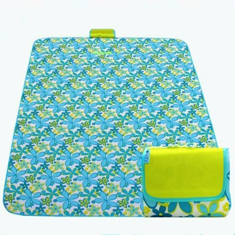 Thảm Dã Ngoại Vải Oxford 600D Ngoài Trời Thảm Chống Thấm Nước Du Lịch Mùa Xuân Thảm Biển, 150*120, 150*180 PE Lưới Đỏ