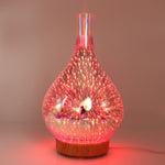 STB-XB10 3D Fireworks 7 Colors LED Night Light Air Humidifier Aroma Essential Oil Diffuser Mist Maker, US Plug, EU Plug, UK Plug, AU Plug
