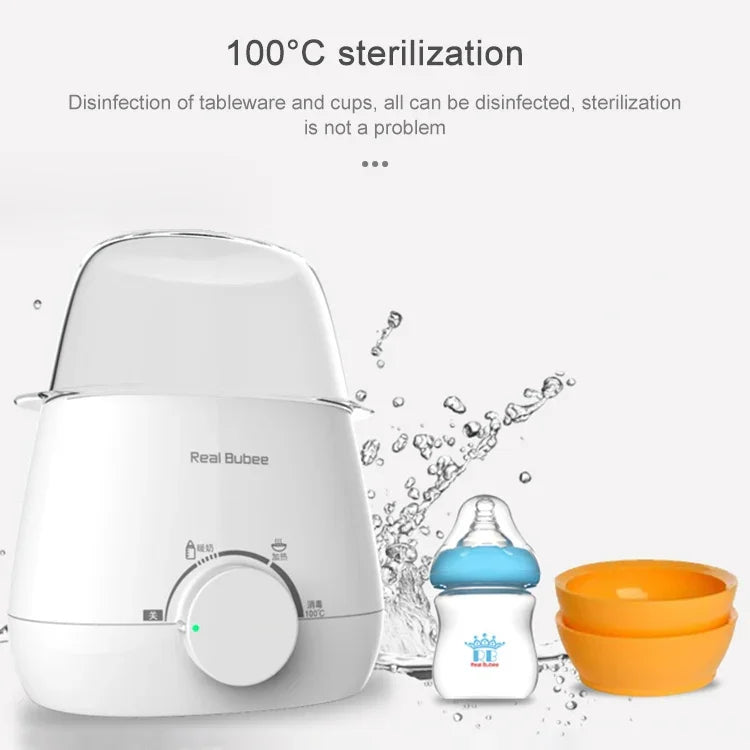 Máy tiệt trùng bình sữa đôi đa năng cho bé, máy hâm sữa điện 220V, máy hâm sữa