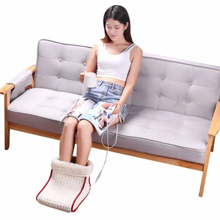 Đệm Massage Điện Có Thể Giặt, Đệm Sưởi Ấm Chân Với 5 Chế Độ Nhiệt, Máy Massage Điện Sưởi Ấm Chân