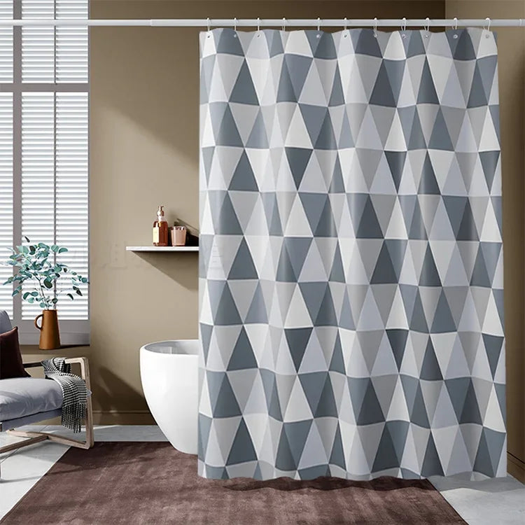 Rèm phòng tắm chống thấm nước vải polyester chống mốc, rèm tắm, 80x180cm, 80x200cm, 100x180cm, 100x200cm, 120x180cm, 120x200cm, 150x180cm, 150x200cm, 180x180cm, 180x200cm, 200x180cm, 200x200cm, 220x200cm, 240x200cm, 260x200cm, 280x200cm