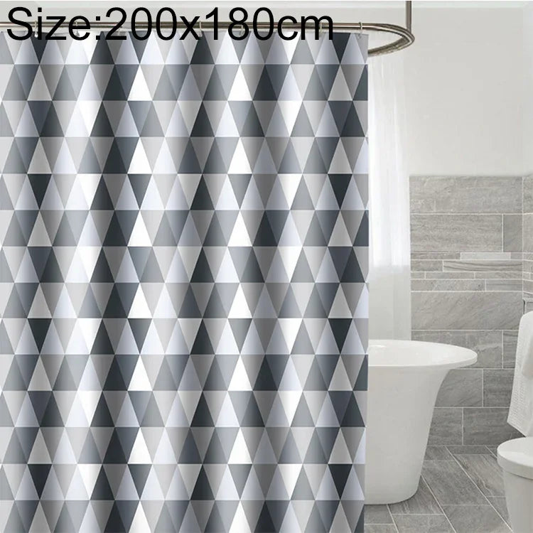 Rèm phòng tắm chống thấm nước vải polyester chống mốc, rèm tắm, 80x180cm, 80x200cm, 100x180cm, 100x200cm, 120x180cm, 120x200cm, 150x180cm, 150x200cm, 180x180cm, 180x200cm, 200x180cm, 200x200cm, 220x200cm, 240x200cm, 260x200cm, 280x200cm