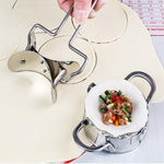 Dụng cụ làm bánh bao bằng thép không gỉ, dao cắt bột, khuôn bánh bao, phụ kiện nhà bếp, dụng cụ làm bánh, loại lớn 9.7cm kèm hộp trắng, loại nhỏ 7.7cm kèm hộp trắng, dao cắt bánh bao tròn 8.3cm, dao cắt bánh bao tròn 7.3cm