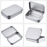 Rectangular Metal Storage Box Tinplate Business Card Storage Box, 11.5x8.5x2.2cm