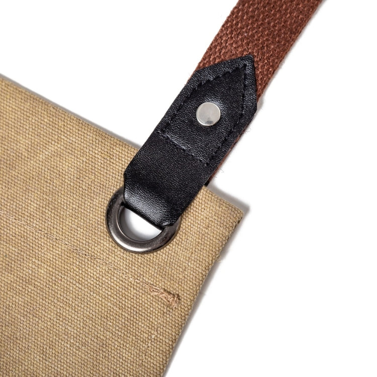 Tạp dề vải canvas đã giặt cho đầu bếp, quán cà phê, BBQ, thợ làm tóc
