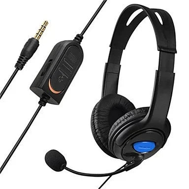 Tai Nghe Đầu Lớn Hai Bên Tai Chủ PS4 Đàm Thoại Giọng Nói Qua Internet cho PS4, Tai Nghe Đầu Lớn