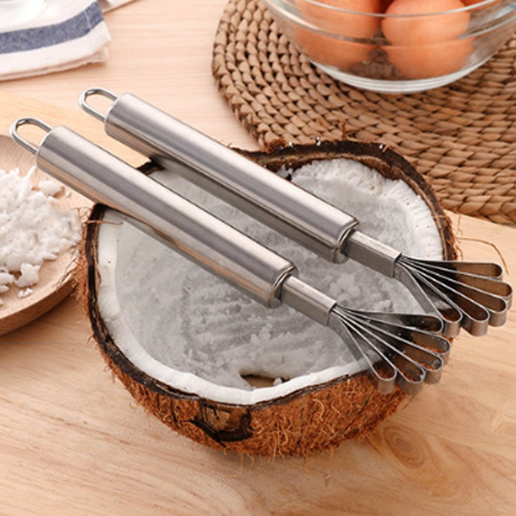 Dụng cụ bào dừa bằng thép không gỉ, cán thép toàn bộ, dụng cụ bào vảy cá, dụng cụ gieo hạt