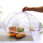 Vỏ Đậy Đĩa Lưới Gấp Ren, Vỏ Đậy Đĩa Chống Bụi In Hình, Vỏ Đậy Thức Ăn Chống Ruồi, Vỏ Đậy Đĩa Gấp Ren