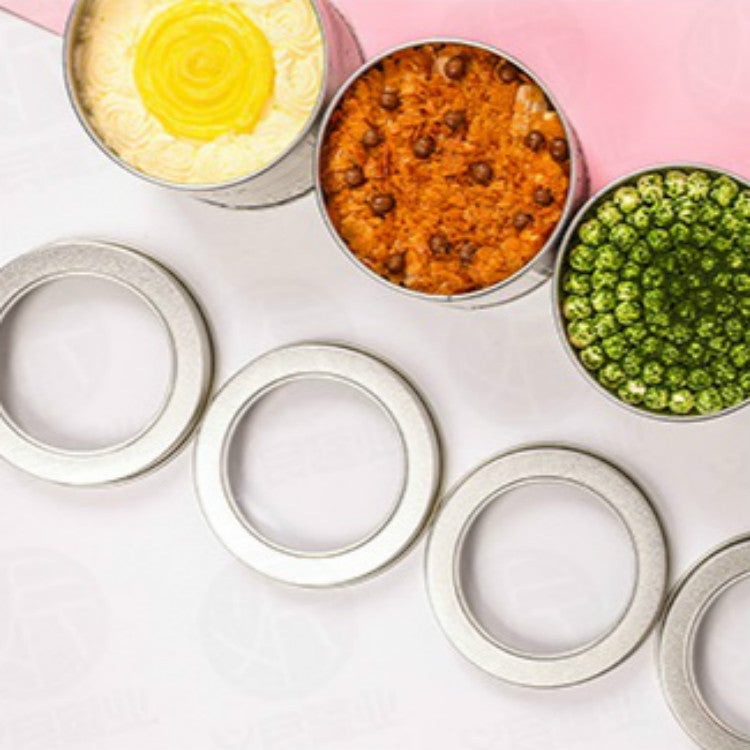 Nắp Trên Cửa Sổ Trời Tròn Sâu Trong Suốt, Hộp Thiếc Đựng Thức Ăn, Hộp Trà, Hộp Nướng Bánh, 9cm x 9cm x 6cm