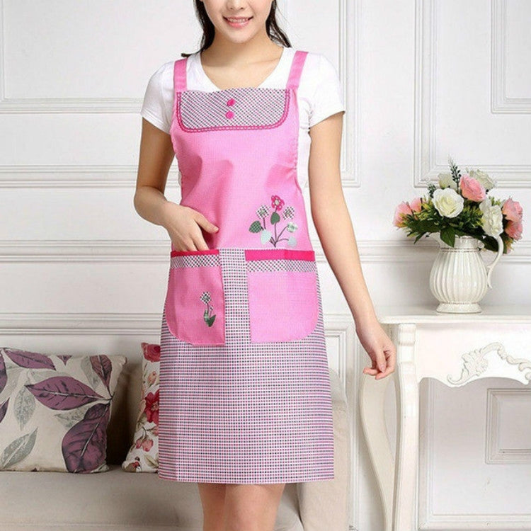 Tạp Dề Không Tay Chống Thấm Nước Lưới Cho Người Lớn, Có Túi Đôi
