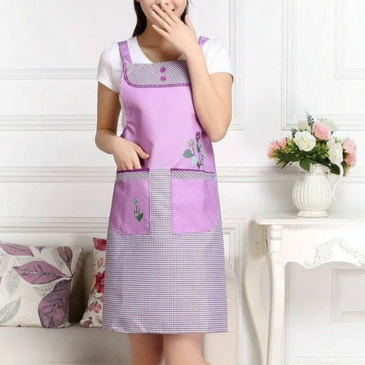 Tạp Dề Không Tay Chống Thấm Nước Lưới Cho Người Lớn, Có Túi Đôi