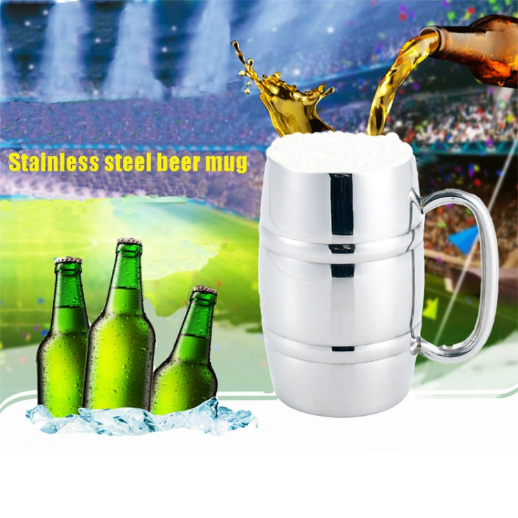 Cốc bia bằng thép không gỉ cho cắm trại ngoài trời, cốc trà cà phê kiểu phương Tây cách nhiệt, cốc nước di động có tay cầm, cốc bia ngoài trời