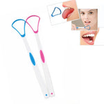 2 chiếc dụng cụ cạo lớp phủ lưỡi làm sạch loại bỏ hơi thở hôi, bàn chải lưỡi giao màu ngẫu nhiên
