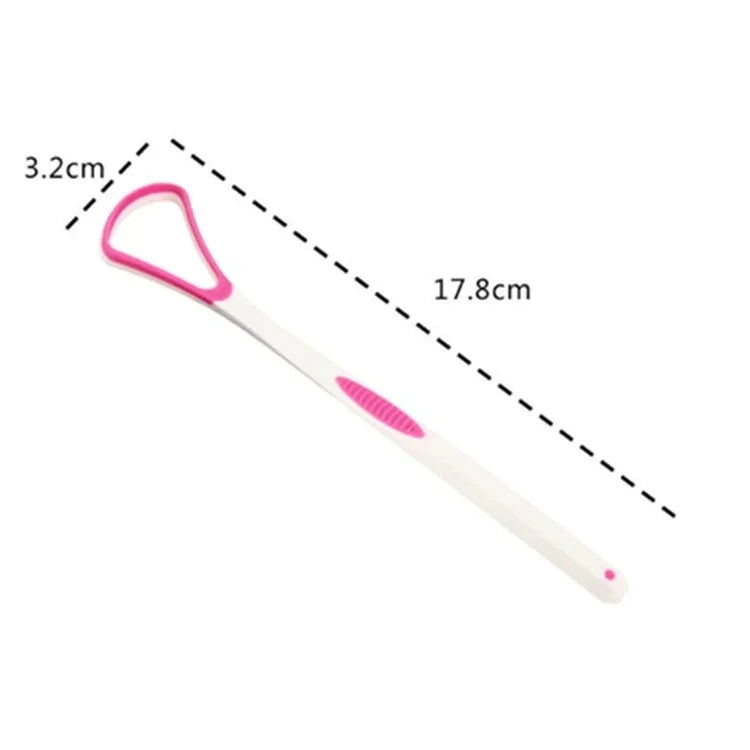 2 chiếc dụng cụ cạo lớp phủ lưỡi làm sạch loại bỏ hơi thở hôi, bàn chải lưỡi giao màu ngẫu nhiên