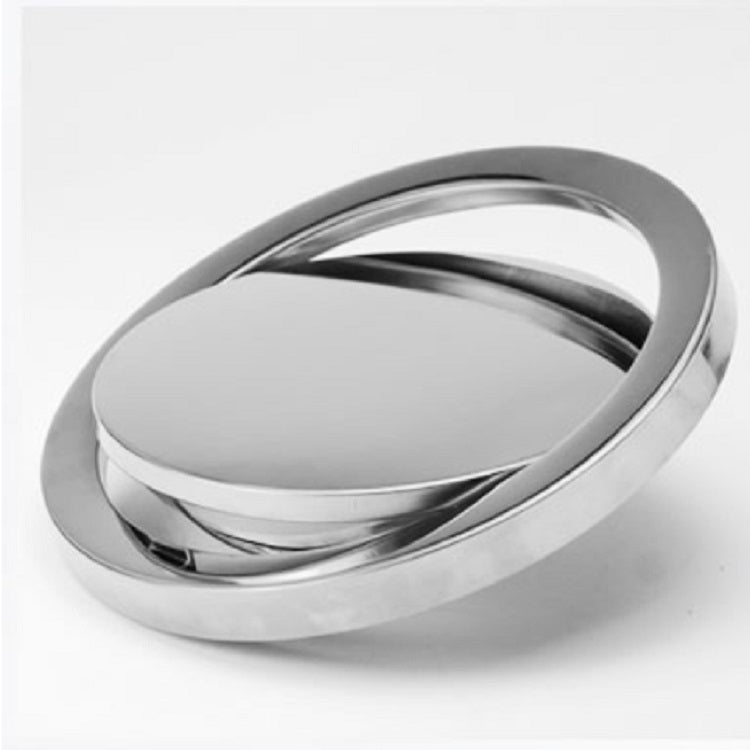 Nắp thùng rác bếp lật bằng thép không gỉ âm bàn, nắp tròn đường kính 20cm, gương tròn đường kính 24,5cm, hình vuông 16,2x22,7cm