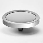 Nắp thùng rác bếp lật bằng thép không gỉ âm bàn, nắp tròn đường kính 20cm, gương tròn đường kính 24,5cm, hình vuông 16,2x22,7cm