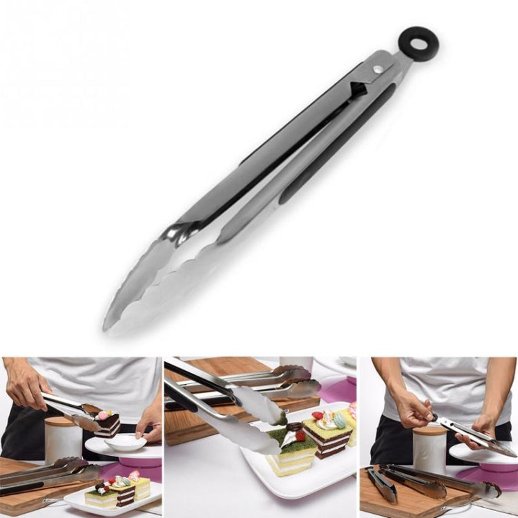 Kẹp Thịt Nướng Nhà Bếp Thép Không Gỉ Tay Cầm Silicone, 9 inch, 12 inch, 14 inch, 16 inch
