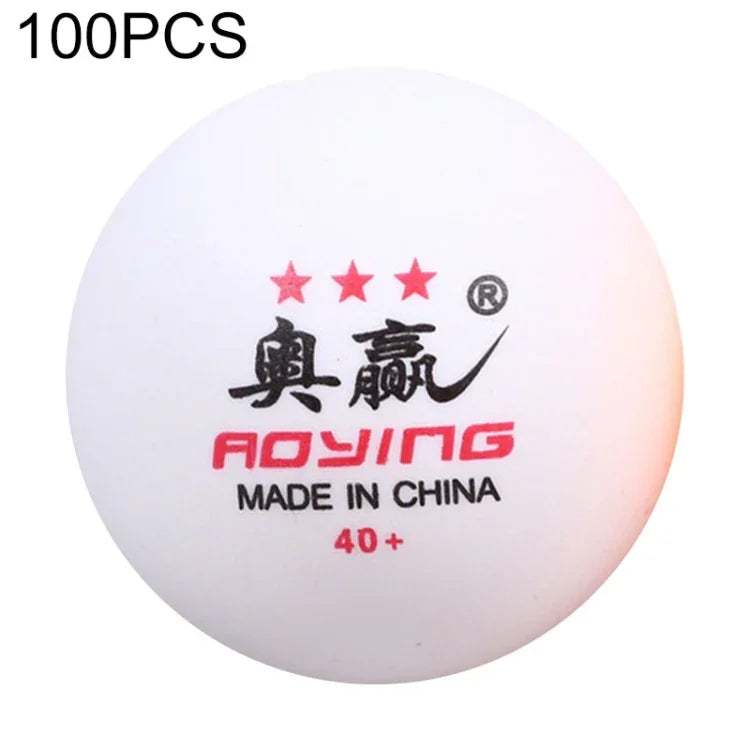 ROYING 10 cái bóng bàn tập luyện chuyên nghiệp ABS, đường kính: 40mm, màu trắng 3 sao, màu cam 3 sao