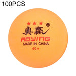 ROYING 10 cái bóng bàn tập luyện chuyên nghiệp ABS, đường kính: 40mm, màu trắng 3 sao, màu cam 3 sao