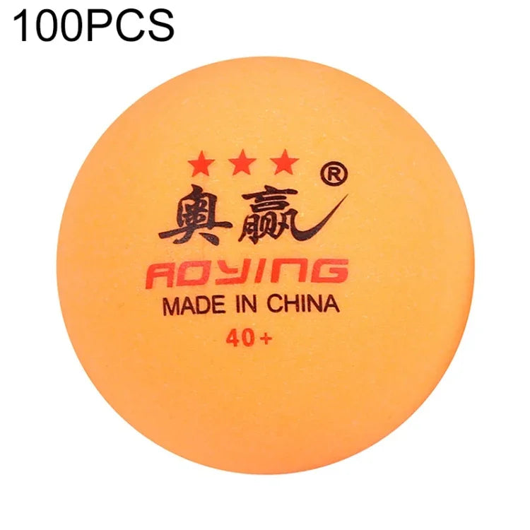 ROYING 10 cái bóng bàn tập luyện chuyên nghiệp ABS, đường kính: 40mm, màu trắng 3 sao, màu cam 3 sao