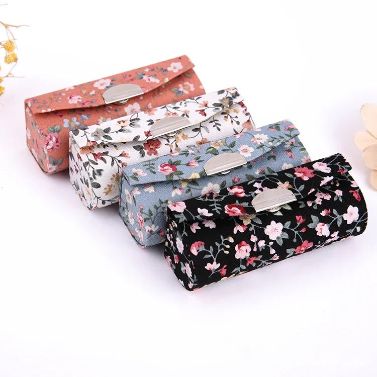 Hộp trang điểm mini có gương di động, hộp đựng son môi