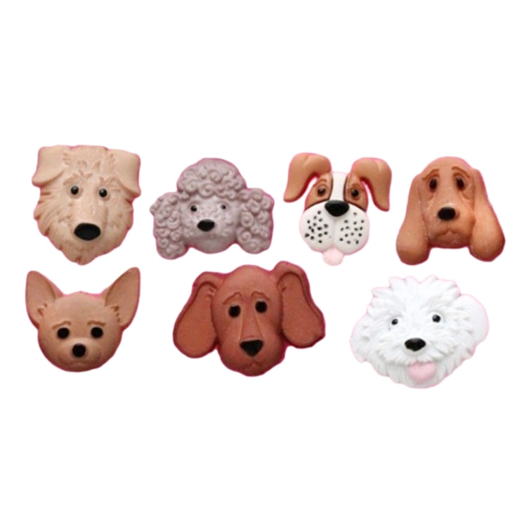 Khuôn trang trí bánh fondant silicone hình chó hoạt hình, hình chó