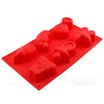 Khuôn làm bánh silicone hình đồ chơi trẻ em, làm thạch, pudding, socola, trang trí bánh, giao màu ngẫu nhiên, hình đồ chơi trẻ em