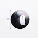 2 cái miếng lót chuột tròn 22cm họa tiết trái cây dễ thương, thảm bàn văn phòng