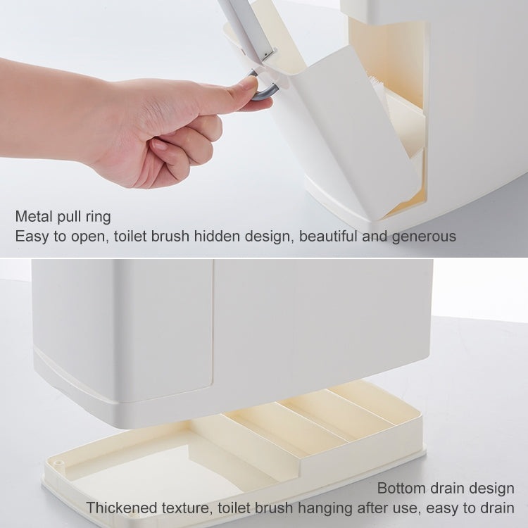 Bộ thùng rác phòng tắm và bàn chải nhà vệ sinh