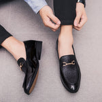 Giày nam phong cách Anh mũi nhọn đa dụng giày casual slip-on, size 38, 39, 40, 41, 42, 43, 44
