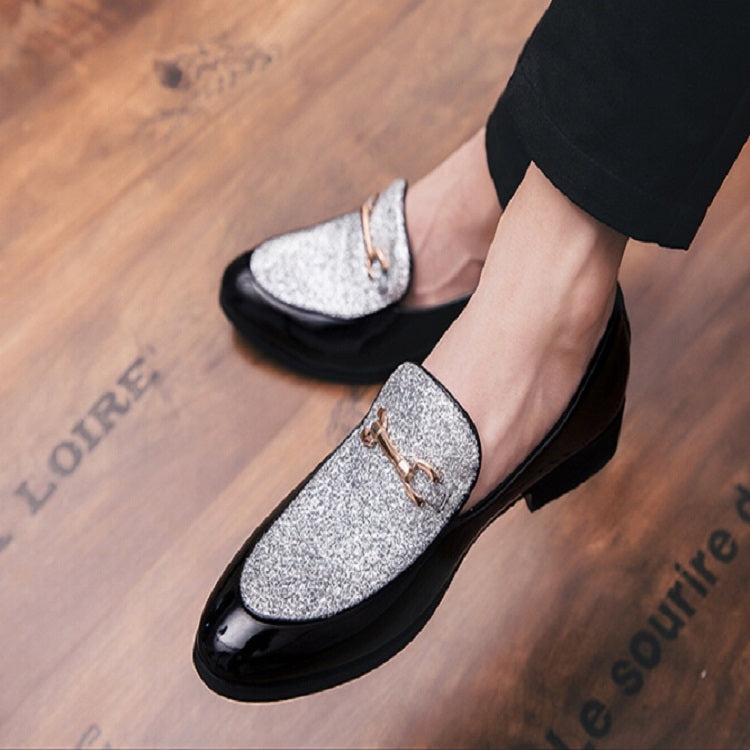 Giày nam phong cách Anh mũi nhọn đa dụng giày casual slip-on, size 38, 39, 40, 41, 42, 43, 44