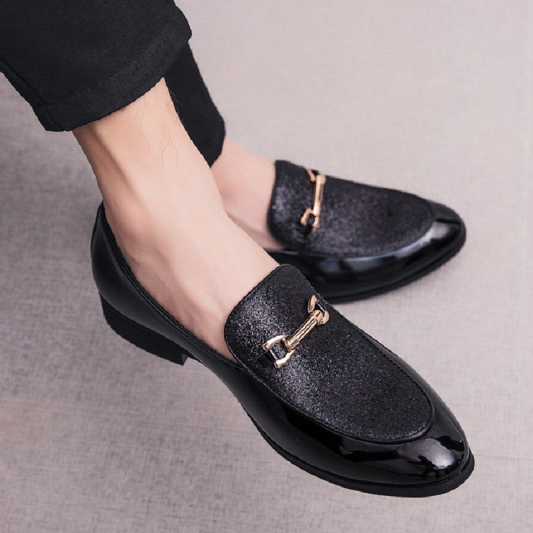 Giày nam phong cách Anh mũi nhọn đa dụng giày casual slip-on, size 38, 39, 40, 41, 42, 43, 44