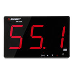 Máy đo tiếng ồn decibel màn hình lớn gắn tường SNDWAY 30~130dB, SW525B có bộ nhớ + USB, SW526A màn hình 18 inch, SW525G có bộ nhớ + USB màu xanh lá