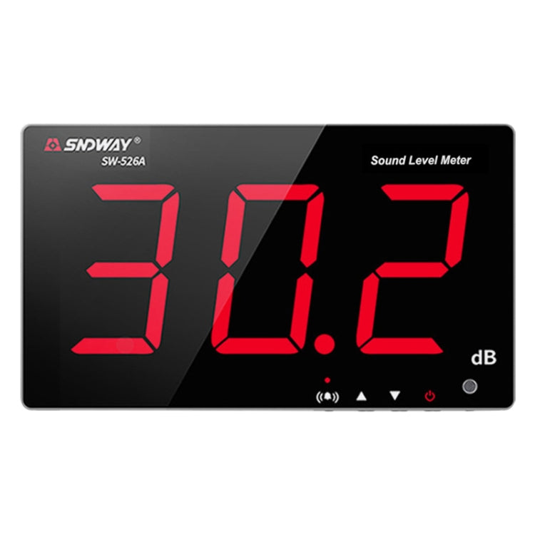 Máy đo tiếng ồn decibel màn hình lớn gắn tường SNDWAY 30~130dB, SW525B có bộ nhớ + USB, SW526A màn hình 18 inch, SW525G có bộ nhớ + USB màu xanh lá