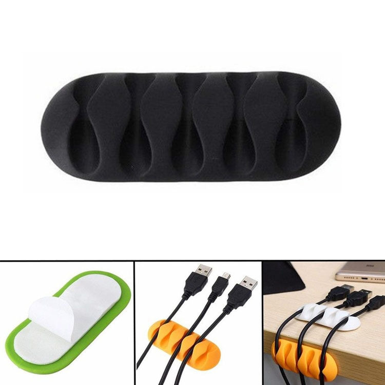 10 cái giá đỡ dây cáp dữ liệu TPR năm lỗ dán dính