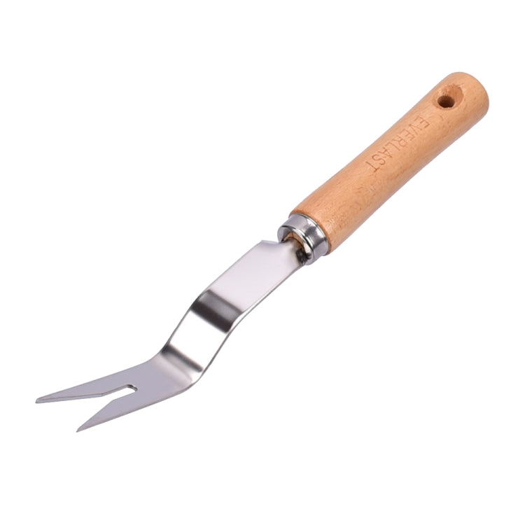 Dụng cụ nhổ cỏ bằng thép không gỉ dày, cán gỗ, dụng cụ nhổ cỏ cán gỗ