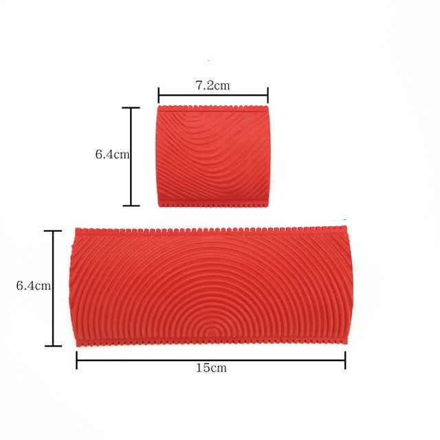 Con lăn họa tiết vân gỗ giả, dụng cụ in sơn vân gỗ, kiểu A MS3, kiểu B MS6