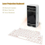 Bàn phím chuột ảo laser di động JHP-Best không dây Bluetooth, máy chiếu laser, loa