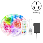 Đèn LED dây điều khiển âm thanh thông minh Bluetooth không chống nước 5050 RGB nhiều màu với điều khiển từ xa 24 phím, 5M 150 đèn LED, 5M 300 đèn LED, 10M 300 đèn LED, 10M 600 đèn LED, 15M 450 đèn LED, 15M 270 đèn LED, 20M 360 đèn LED, 30M 540 đèn LED