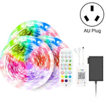 Đèn LED dây điều khiển âm thanh thông minh Bluetooth không chống nước 5050 RGB nhiều màu với điều khiển từ xa 24 phím, 5M 150 đèn LED, 5M 300 đèn LED, 10M 300 đèn LED, 10M 600 đèn LED, 15M 450 đèn LED, 15M 270 đèn LED, 20M 360 đèn LED, 30M 540 đèn LED