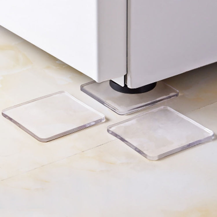 Bộ 4 miếng đệm silicone trong suốt chống rung, chống trượt cho máy giặt, miếng đệm silicone giảm chấn