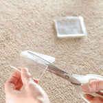 Bộ 4 miếng đệm silicone trong suốt chống rung, chống trượt cho máy giặt, miếng đệm silicone giảm chấn