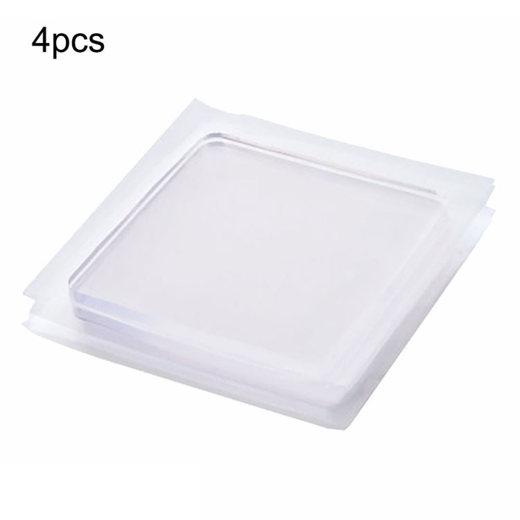 Bộ 4 miếng đệm silicone trong suốt chống rung, chống trượt cho máy giặt, miếng đệm silicone giảm chấn