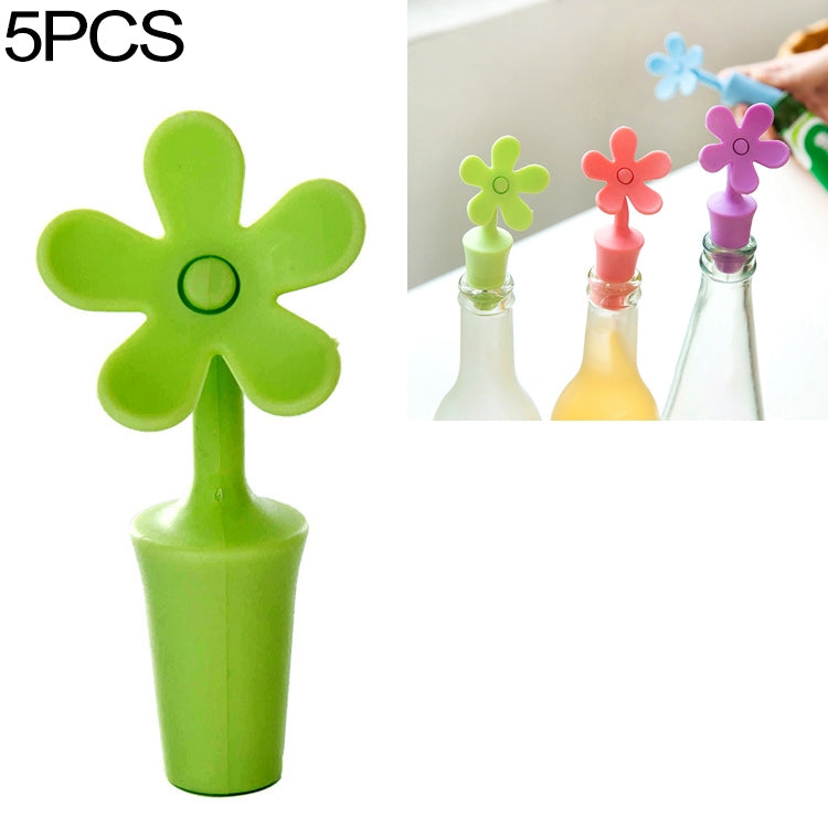 5 Cái Nút Chặn Rượu Silicone Hình Hoa, Nút Chặn Bia, 5 Cái Hình Hoa (Xanh Lá), 5 Cái Hình Hoa (Tím), 5 Cái Hình Hoa (Đỏ), 5 Cái Hình Hoa (Xanh Dương)