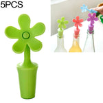 5 Cái Nút Chặn Rượu Silicone Hình Hoa, Nút Chặn Bia, 5 Cái Hình Hoa (Xanh Lá), 5 Cái Hình Hoa (Tím), 5 Cái Hình Hoa (Đỏ), 5 Cái Hình Hoa (Xanh Dương)