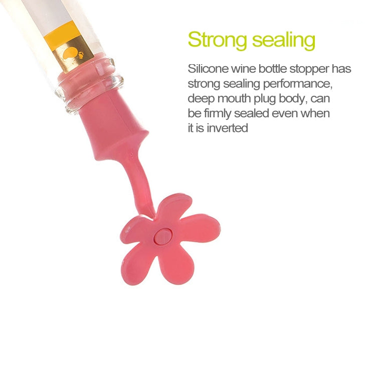 5 Cái Nút Chặn Rượu Silicone Hình Hoa, Nút Chặn Bia, 5 Cái Hình Hoa (Xanh Lá), 5 Cái Hình Hoa (Tím), 5 Cái Hình Hoa (Đỏ), 5 Cái Hình Hoa (Xanh Dương)
