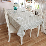 Khăn trải bàn ren cotton hình thoi màu xám, 60x60cm, 70x70cm, 90x90cm, 100x140cm, 120x120cm, 140x140cm, 90x150cm, 140x160cm, 120x160cm, 140x180cm, 130x180cm, 140x200cm, 140x220cm, 140x250cm